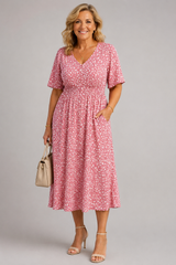 Francesca™ Elegant Midi Dress