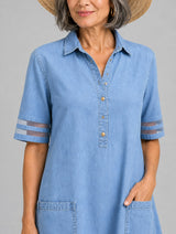 Ulrika™ Flattering Denim Day Dress