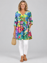 Millie™ Long Blouse with V-Neck