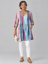 Margo™ Long Blouse with V-Neck