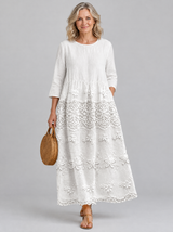 Ava™ Lace Printed Dress