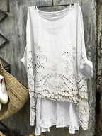 Evelyn™ Dual-Hem Printed Blouse