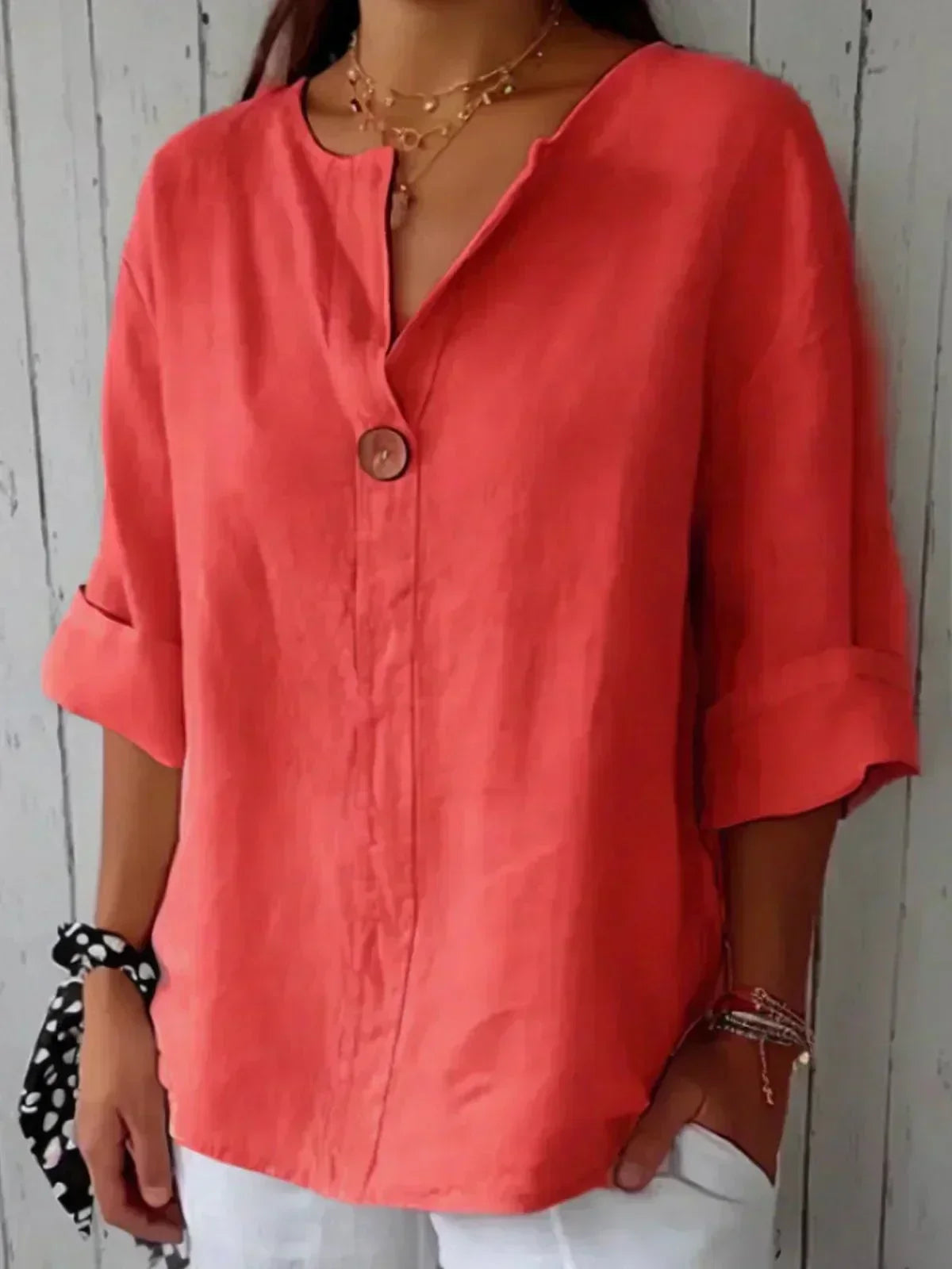 Zamma™ Relaxed V-Neck Top