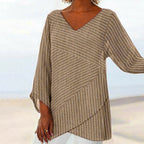 Ella™ Draped Stripe Top