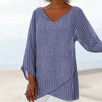 Ella™ Draped Stripe Top