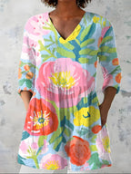Valerie™ Long Blouse with V-Neck