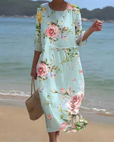 Keely™ Sunset Flower Dress