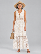 Calanthe dress in Beige