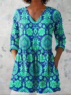 Marlee™ Long Blouse with V-Neck