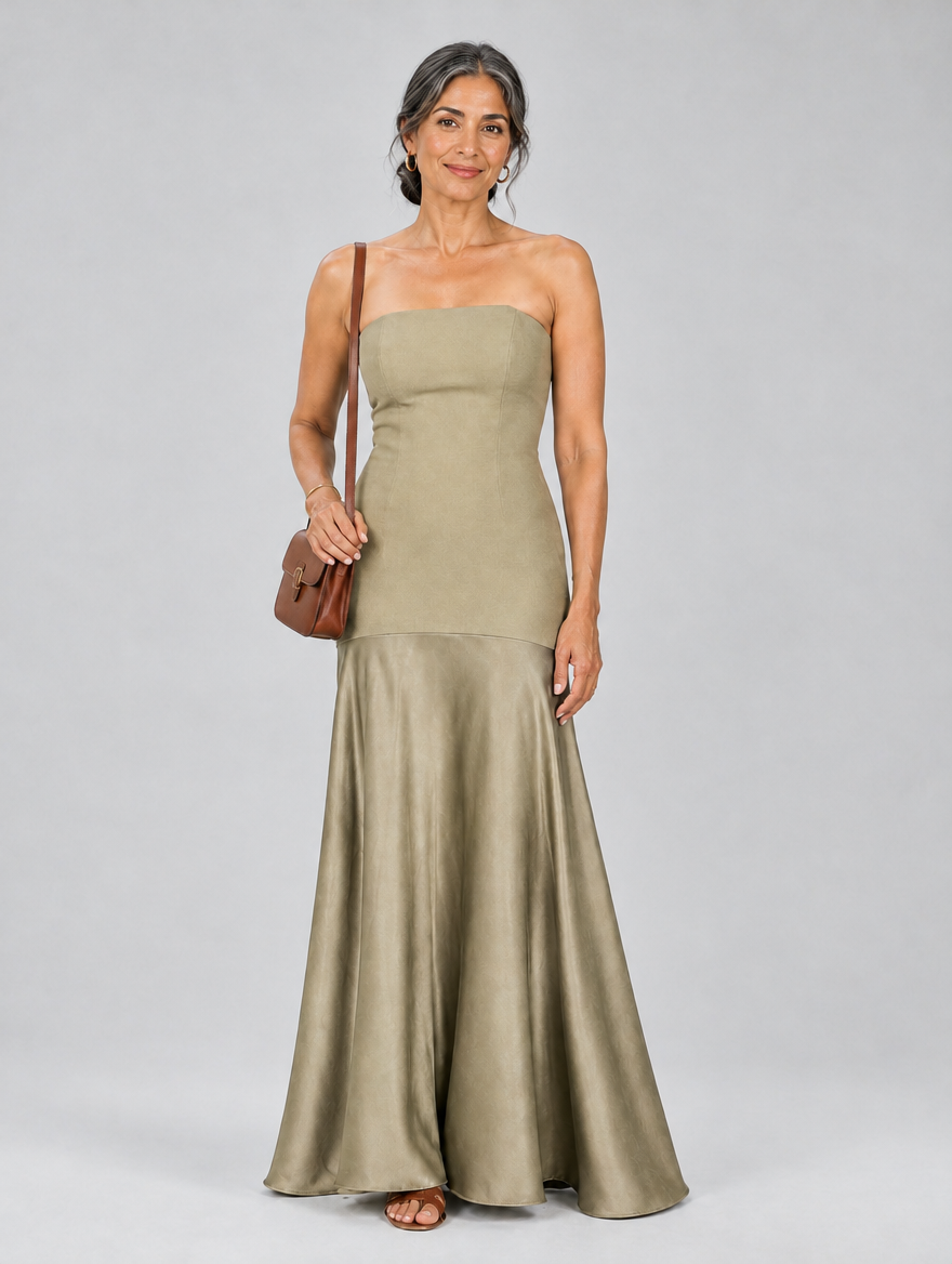 Yolande dress in Olive Green