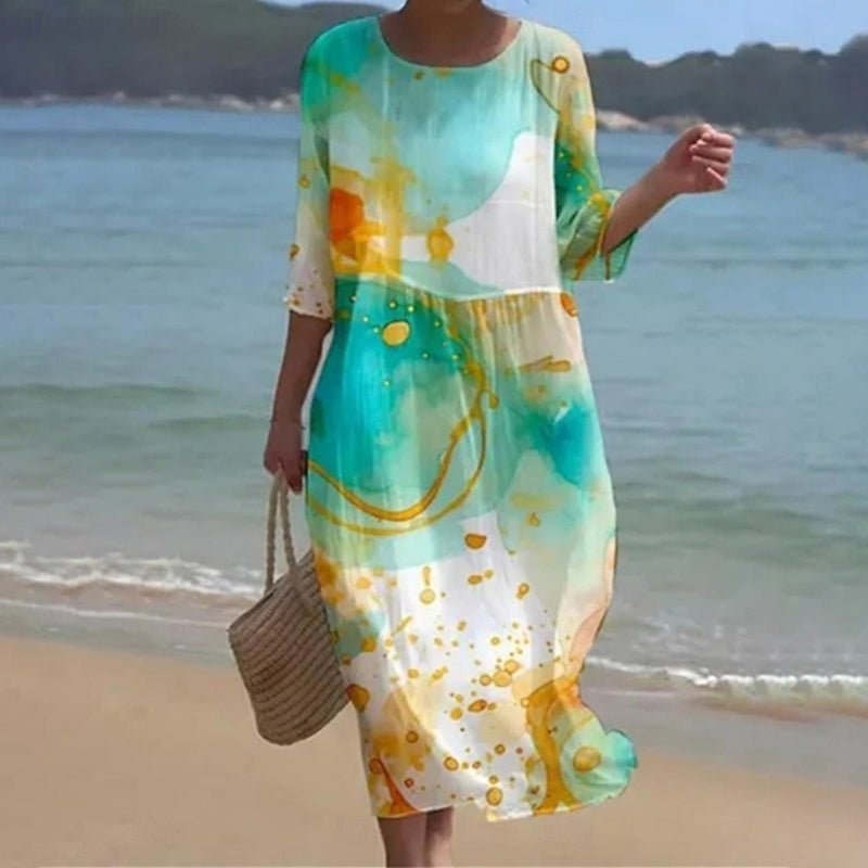 Keely™ Sunset Flower Dress