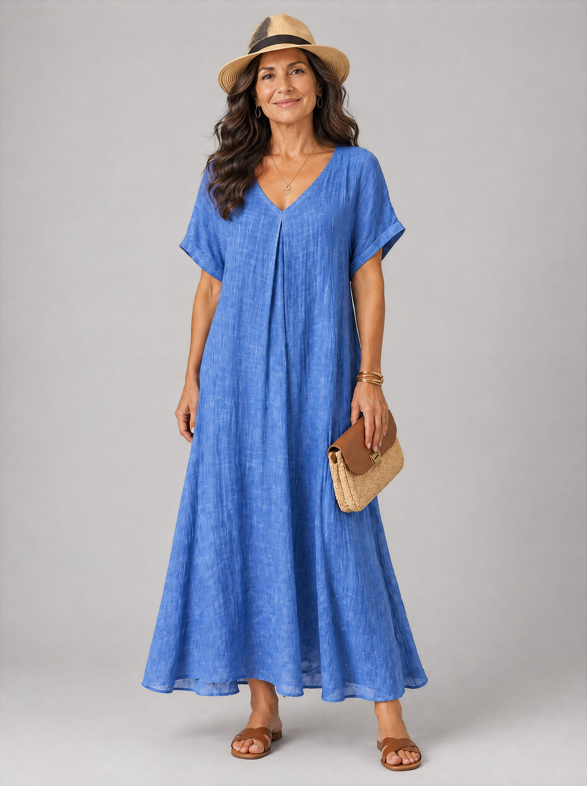 Tamsine™ Soft Blue Everyday Dress