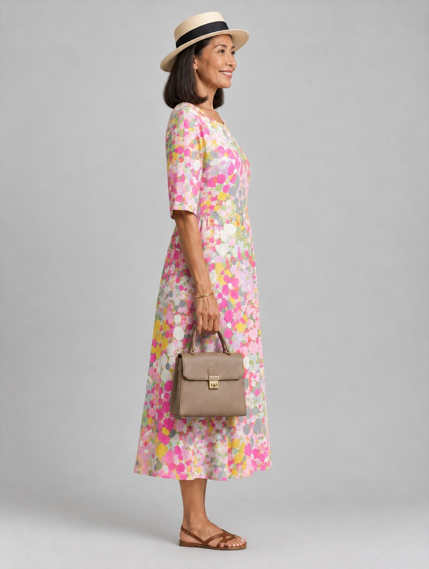 Saffron dress in Pink