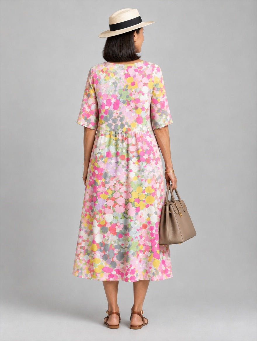 Saffron dress in Pink