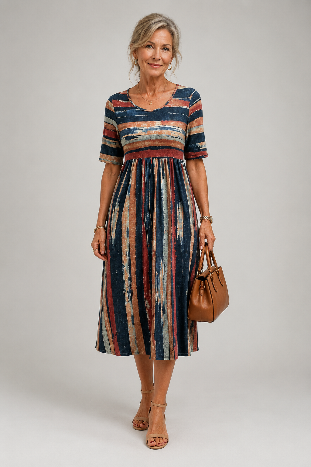 Noëlle™ Elegant Midi Dress
