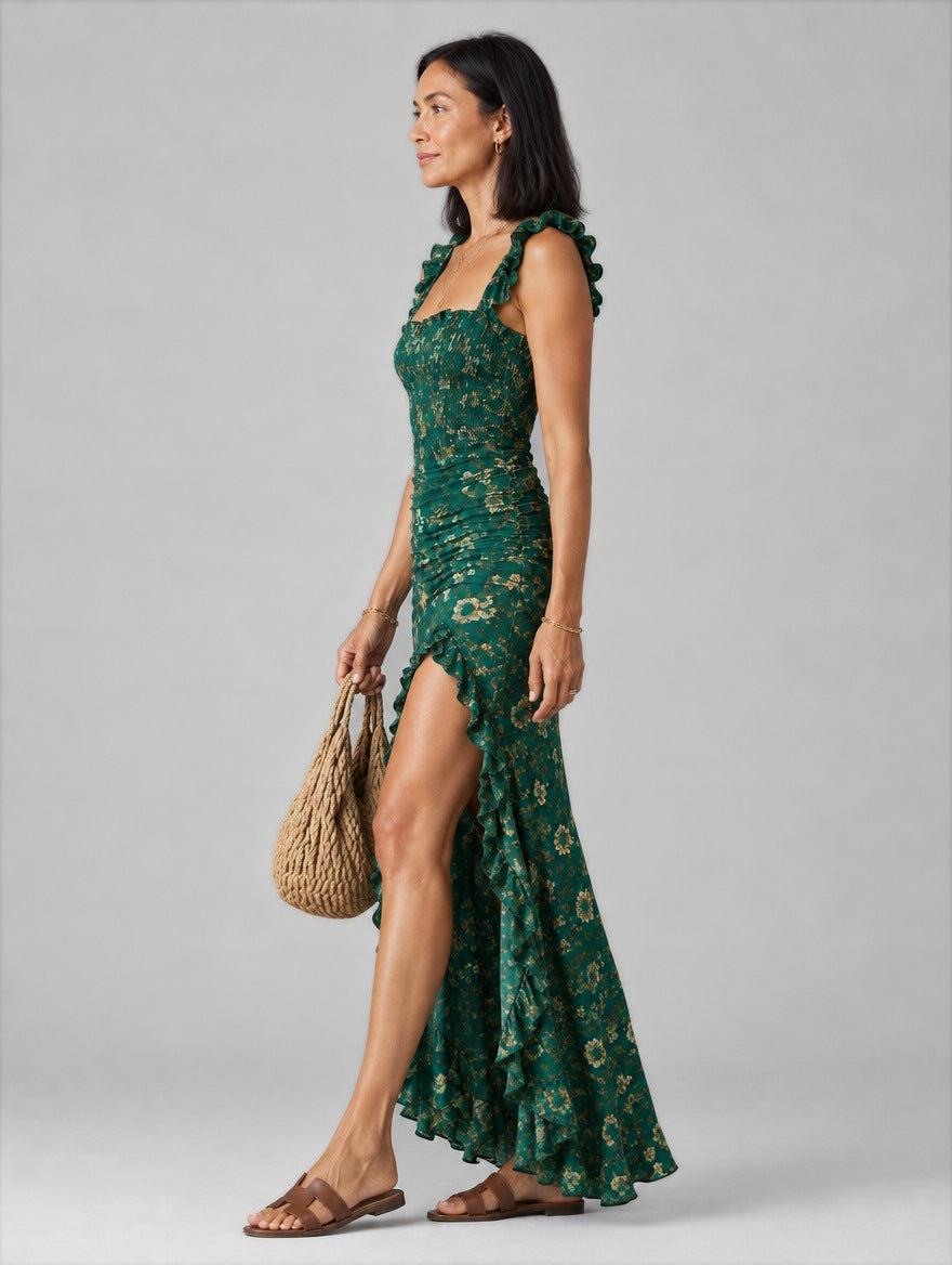 Melisande dress in Green