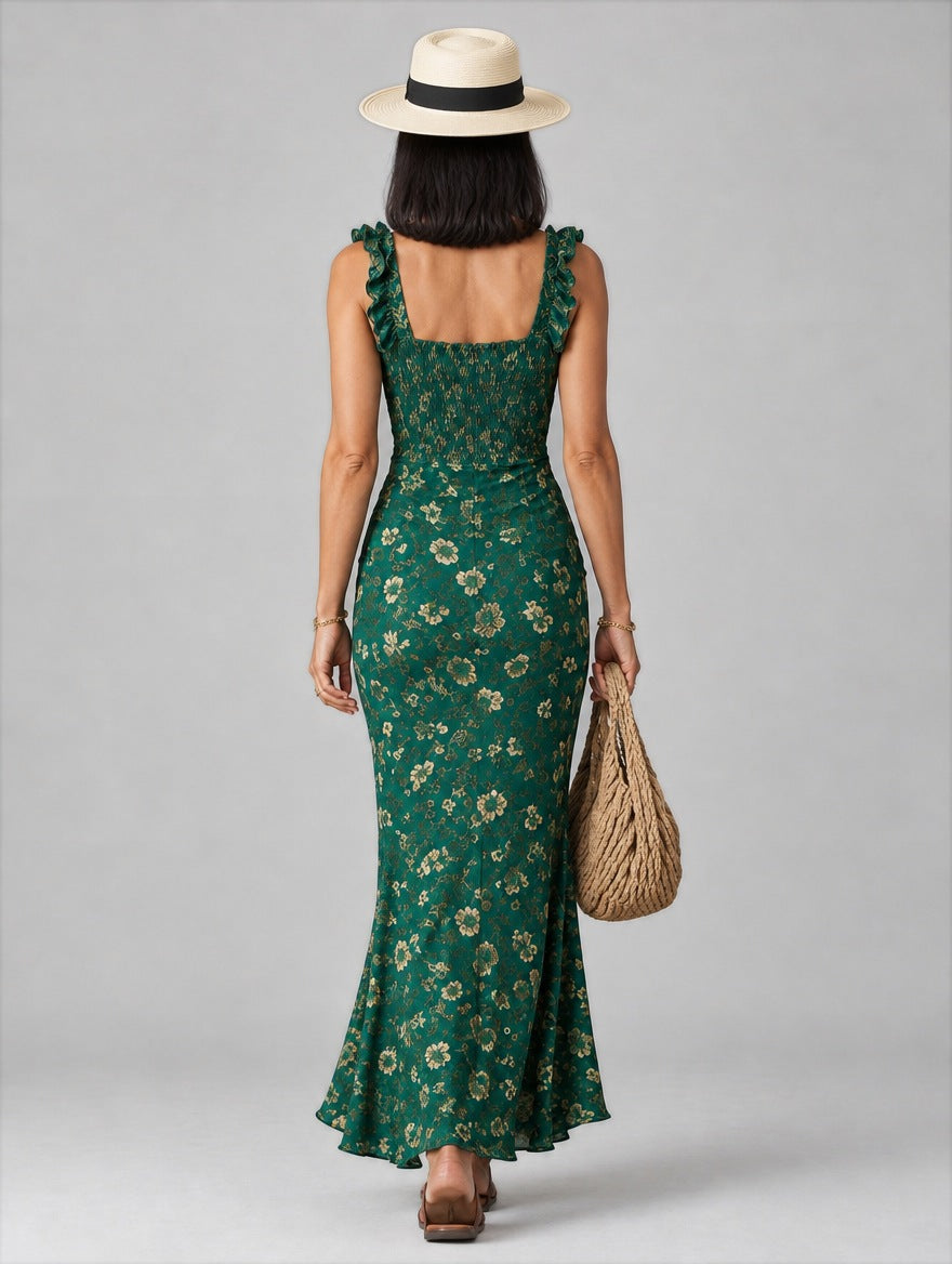 Melisande dress in Green