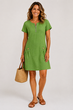 Amélie™ Linen Midi Dress