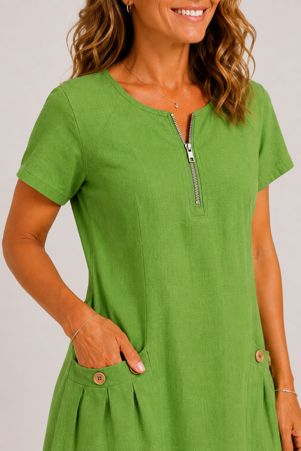 Amélie™ Linen Midi Dress
