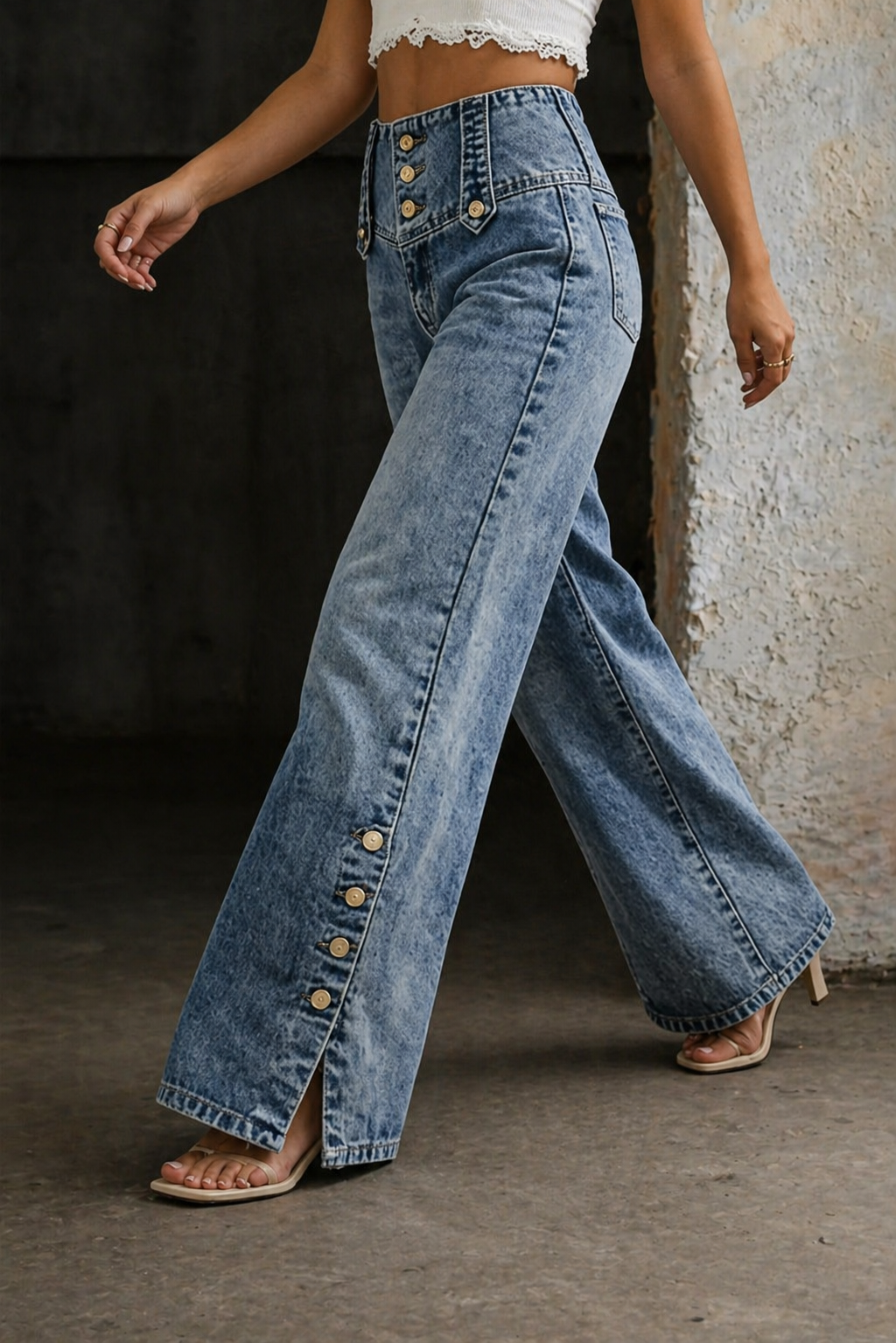 Jolene™ High Waist Slit Jeans