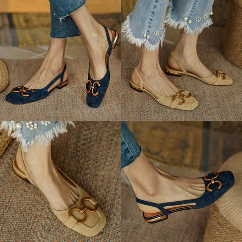 Brenna™ Orthopaedic Leather Buckle Sandals