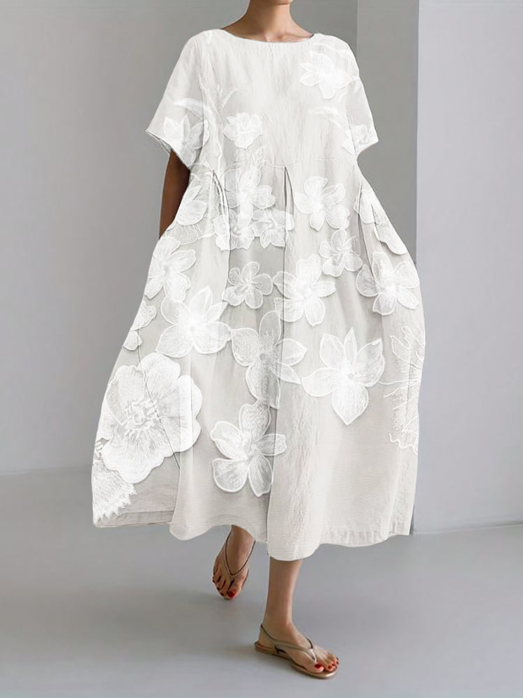 Aurora™ Elegant Floral Print Dress