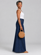 Lexi high waist jeans in dark indigo, side view