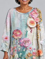 Chloe blouse, close up of print and neckline
