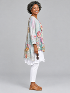 Chloe blouse in light blue, side view