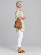 Elizabeth shirt in khaki, side view