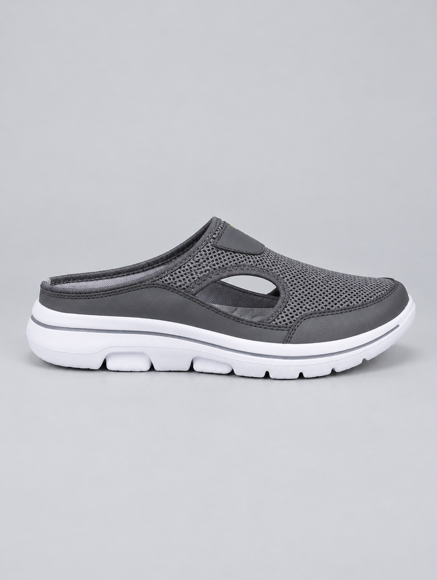 Edwina sandals in grey, side view
