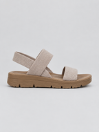 Ailany sandals in khaki, side view