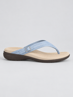 Daryl sandals in sky blue, side view