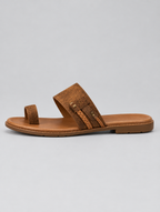 Fernanda sandals in brown, side view