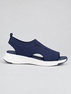 Gina sandals in blue, side view