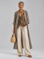 Imelda set in Taupe, front view