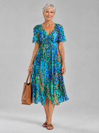 Marisol dress in Blue, front view