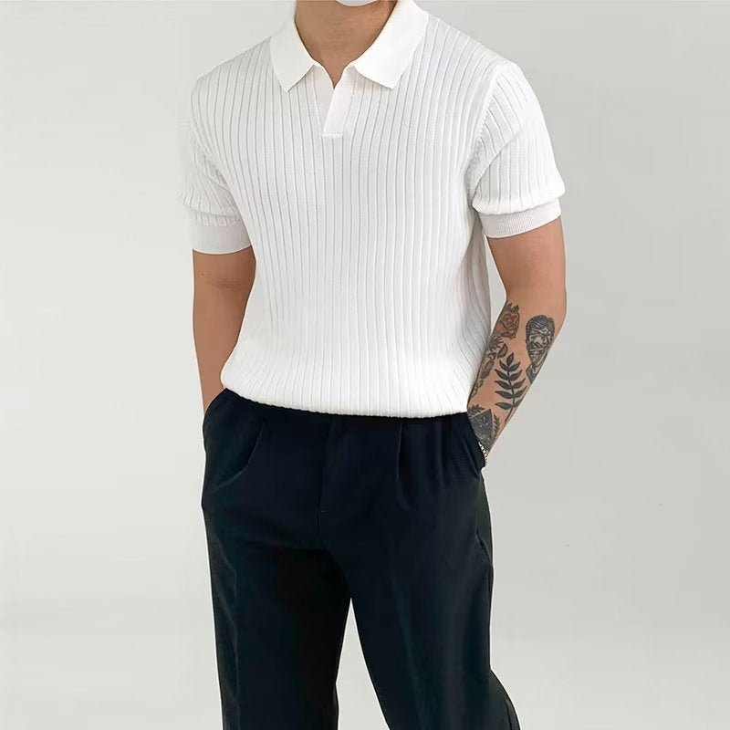 The capri short sleeve polo - White | NIOR MEN