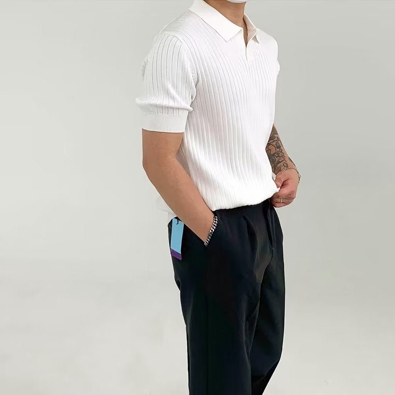 The capri short sleeve polo - White | NIOR MEN