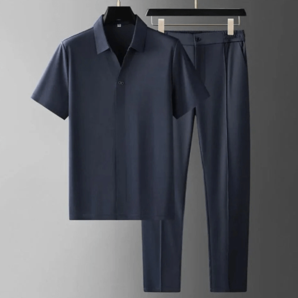 The Marseille Minimalist Casual Set - Blau | NIOR MEN