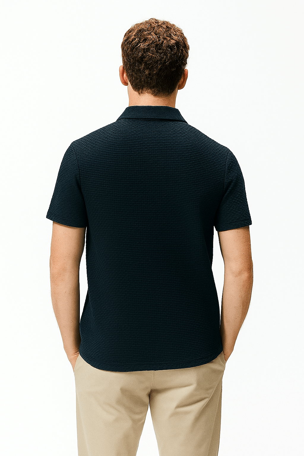 THE MAYFAIR SHORT SLEEVE POLO - Apricot | NIOR MEN